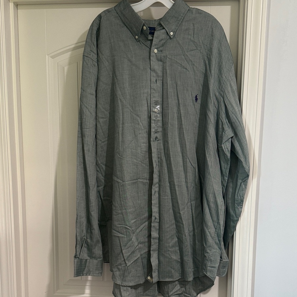 Ralph Lauren Men’s long sleeve, classic button-down shirt